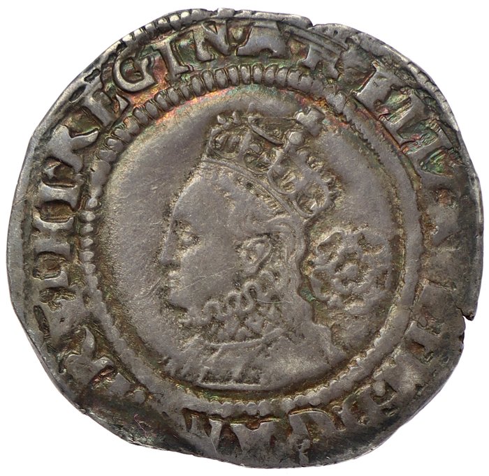 England. Elizabeth 1. af England (1558-1603). Sixpence Tower Mint - mm. castle - 1570 - provenance: ex Comber; ex Lingford (with old tickets)