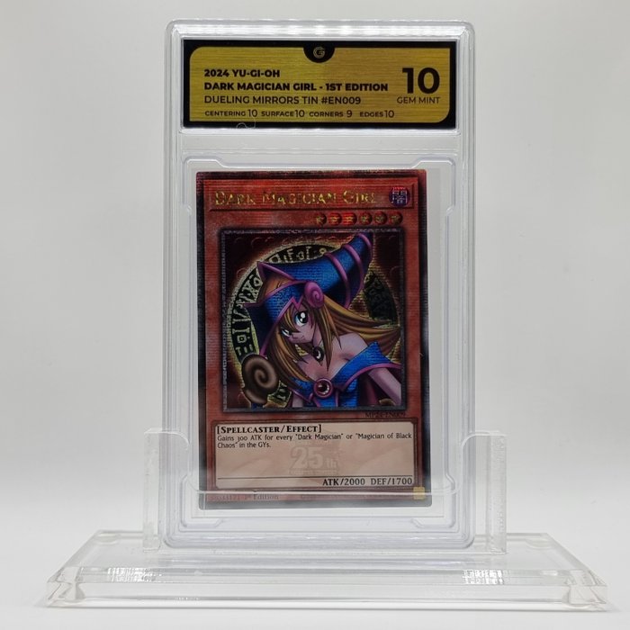 Konami - 4 Graded card - Yu-Gi-Oh! - Dark magician girl - GG 10