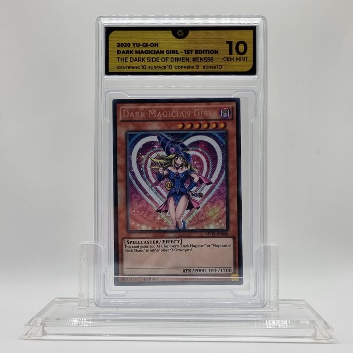 Konami - 4 Graded card - Yu-Gi-Oh! - Dark magician girl - GG 10