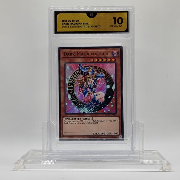 Konami - 4 Graded card - Yu-Gi-Oh! - Dark magician girl - GG 10