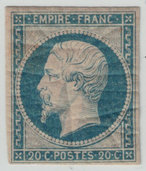 Frankrig 1854/1860 - YT Frankrig n14A 20c Blå