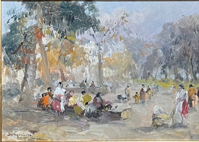 Francesco Di Marino (1892-1954) - Figure al parco