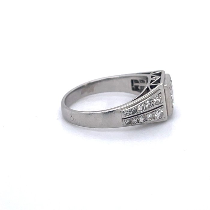 Forlovelsesring Platin Diamant (Natur)