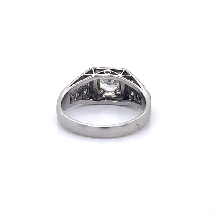 Forlovelsesring Platin Diamant (Natur)