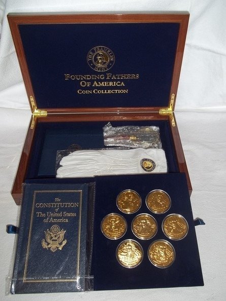 Förenta staterna. Medal The Founding Fathers of America Set  (Ingen mindstepris)