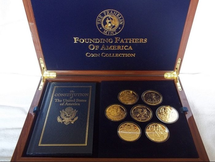 Förenta staterna. Medal The Founding Fathers of America Set  (Ingen mindstepris)