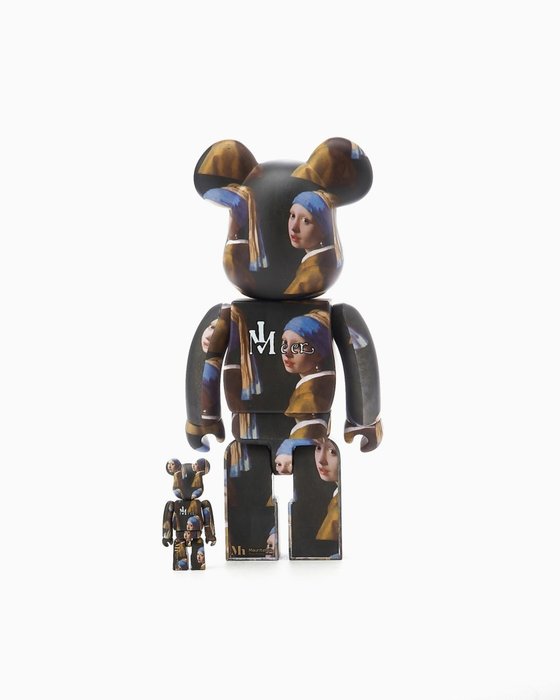 Medicom Toy Be@rbrick - Johannes Vermeer Girl with a Pearl Earring 100%  400% Medicom Bearbrick