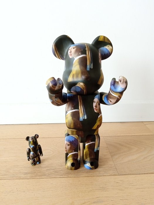 Medicom Toy Be@rbrick - Johannes Vermeer Girl with a Pearl Earring 100%  400% Medicom Bearbrick