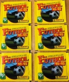 Panini - Futbol  92/93 rare - 6 Booster pack