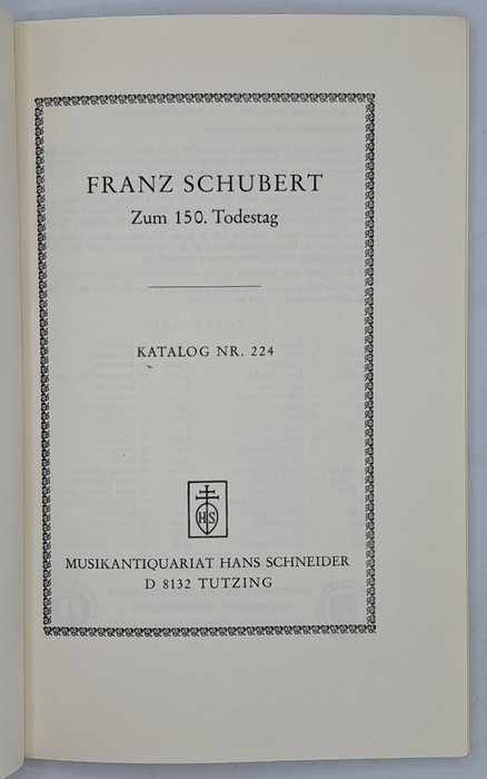 Hans Schneider - Konvolut Kataloge des legendären Musikantiquars Hans Schneider - 1959-1978