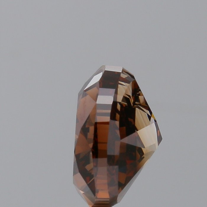 1 pcs Diamant  (Naturfarvet)  - 5.25 ct - Hjerte - Fancy dark Brun - SI2 - Gemological Institute of America (GIA)