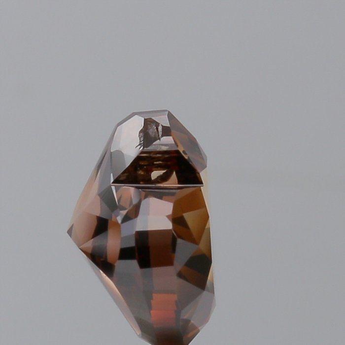 1 pcs Diamant  (Naturfarvet)  - 5.25 ct - Hjerte - Fancy dark Brun - SI2 - Gemological Institute of America (GIA)