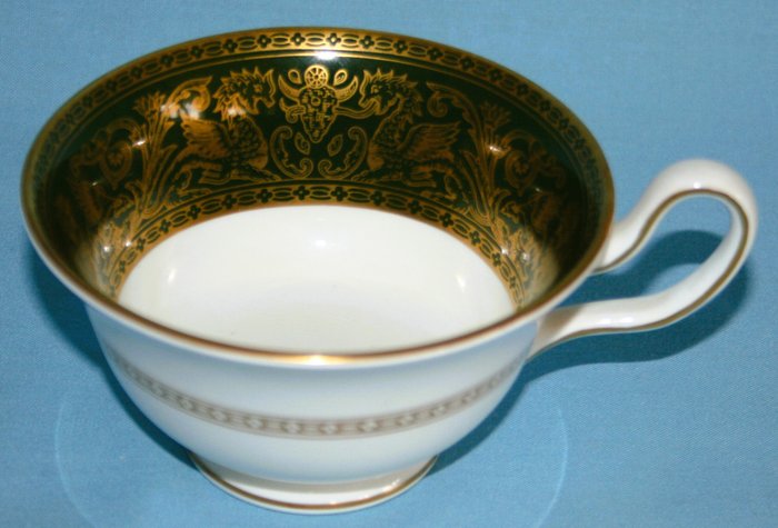 Wedgwood - Florentine - Arras Green - Te skål (12) - W4170 - Knogleporcelæn