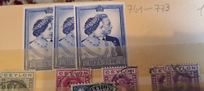 Det Britiske Statssamfund  - Storbritannien, pænt udvalg, mest MNH med feltdele, blokkombinationer, flot helhed