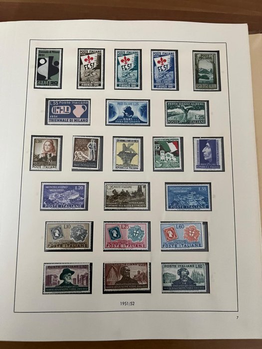 Italien 1945/1961 - Italienske Republik MNH - Sassone