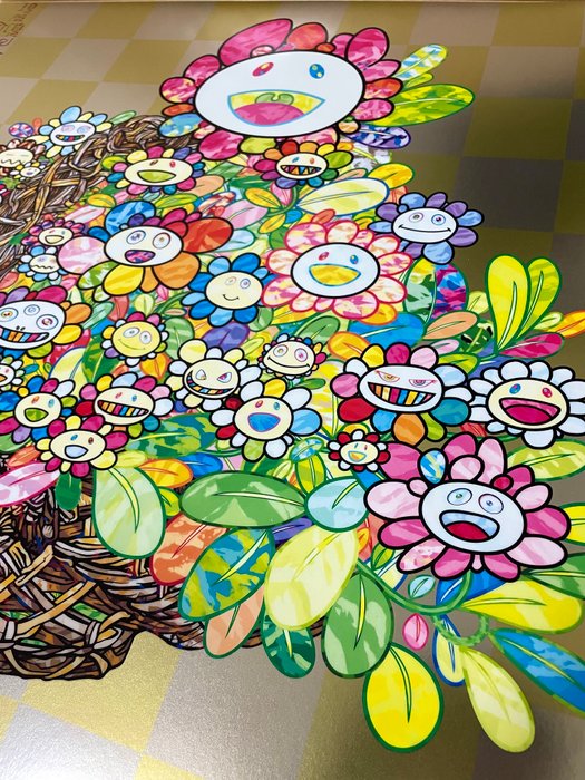 Takashi Murakami (1962) - A Bouquet in a Basket