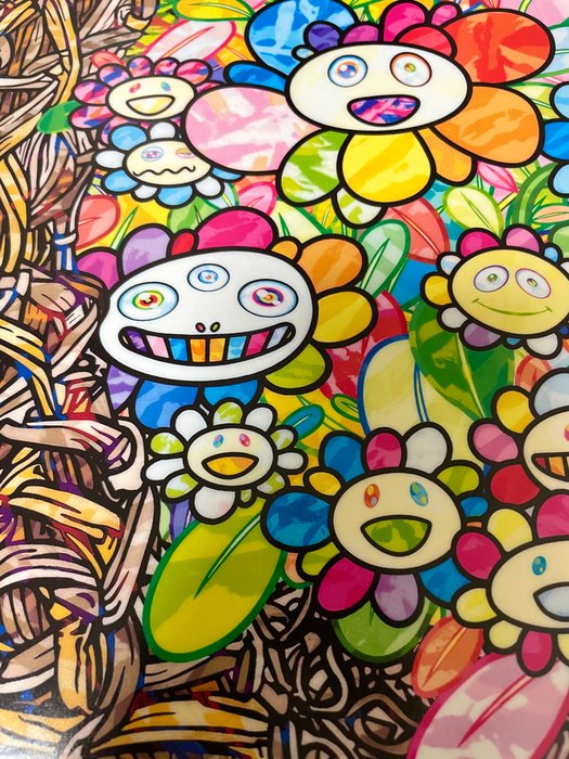 Takashi Murakami (1962) - A Bouquet in a Basket