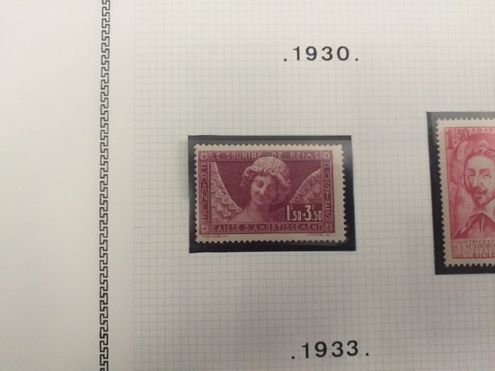 Frankrig 1910/1959 - samling i et nyt album xx inklusive karakterserier - yvert 2023