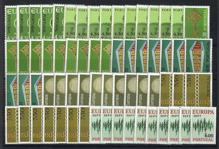 Portugal 1960/1984 - EUROPE CEPT alle serier 10x MNH Katalogværdi 2019: 5180 euro