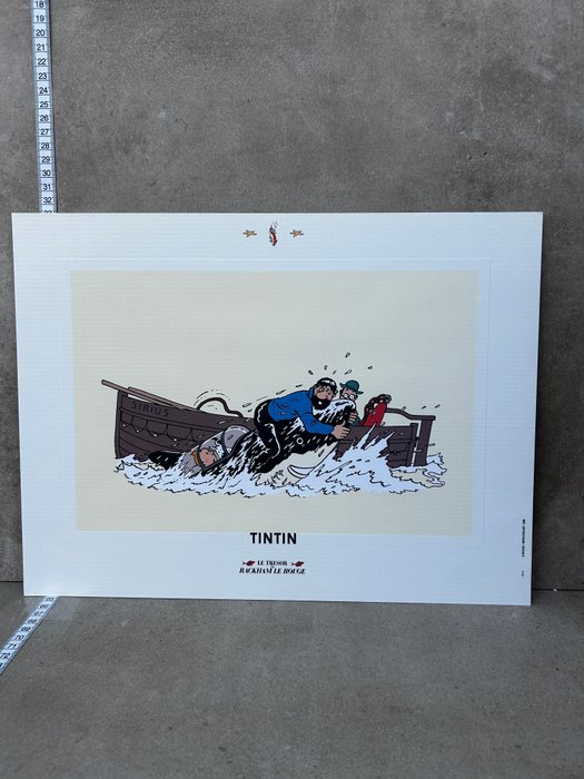 Tintin - 1 Sérigraphie - Le Trésor de Rackham le Rouge - Moulinsart - 1995