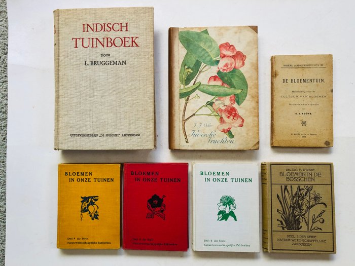 Diverse auteurs - Indische Tuinboeken en Bloemen in onze Tuinen en Bosschen - 1903