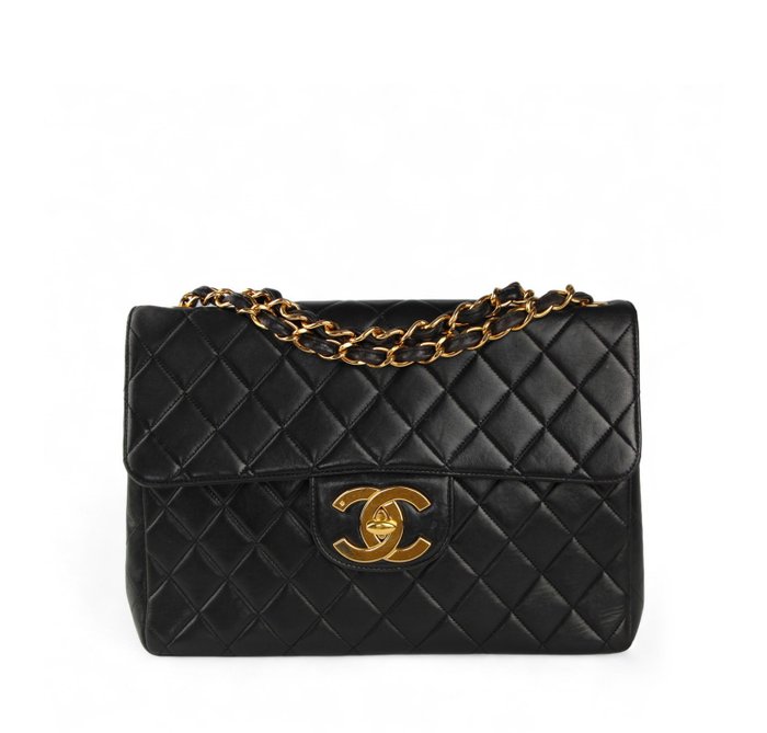 Chanel - Jumbo Big Logo - Skuldertaske