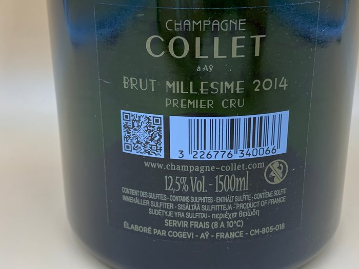 2014 Collet, Brut - Champagne 1er Cru - 1 Magnummer (1,5 L)