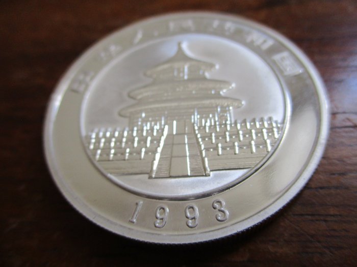 Kina 10 Yuan 1993 P Proof 1 oz silver Panda Km  (P)