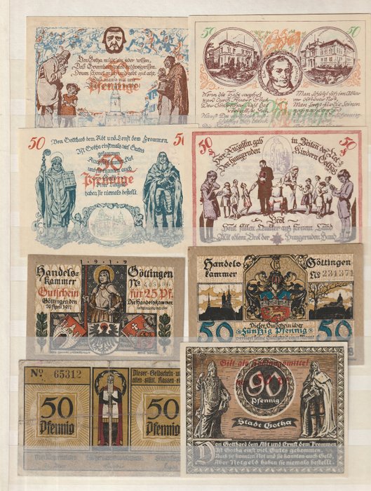 Tyskland. - 359 Notgeld biljetten 1920's  (Ingen mindstepris)