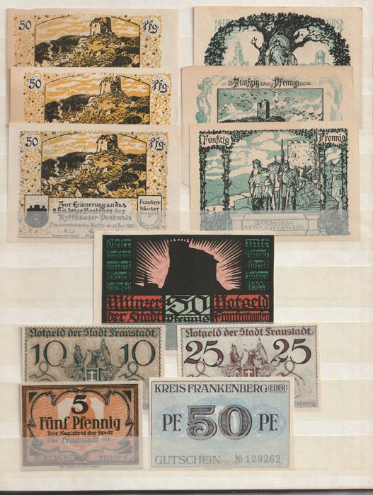 Tyskland. - 359 Notgeld biljetten 1920's  (Ingen mindstepris)