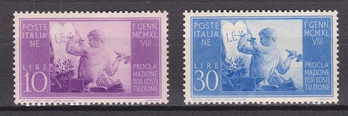 Italien 1948 - Helt år med Airmail og Express MNH**