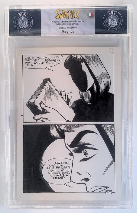 Magnus - 1 Original page - Satanik #52 - La dimensione del terrore - 1967