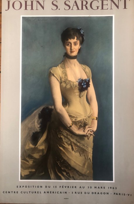 John S Sargent 963 Centre Culturel Américain 3 Rue du Dragon Paris VI - John S Sargent Portrait de  Madame Paul Poirson - 1950‹erne