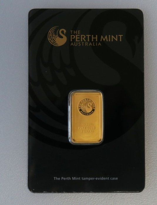 5 gram - Guld 999 - Perth Mint - Forseglet