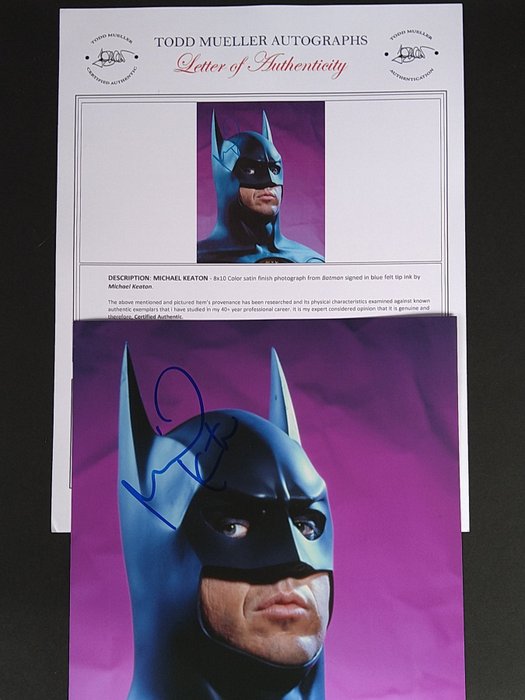 Batman - Signed by Michael Keaton "Batman" - Photo, Autograph with LOA