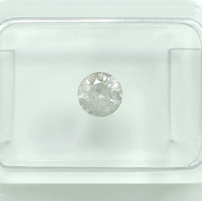 Ingen mindstepris - 1 pcs Diamant  (Natur)  - 0.46 ct - H - I3 - Gem Report Antwerp (GRA)