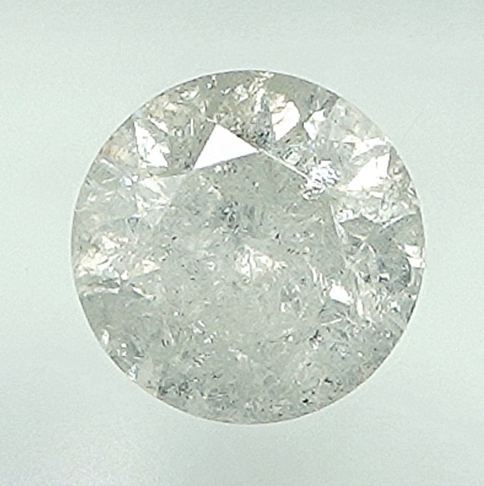 Ingen mindstepris - 1 pcs Diamant  (Natur)  - 0.46 ct - H - I3 - Gem Report Antwerp (GRA)