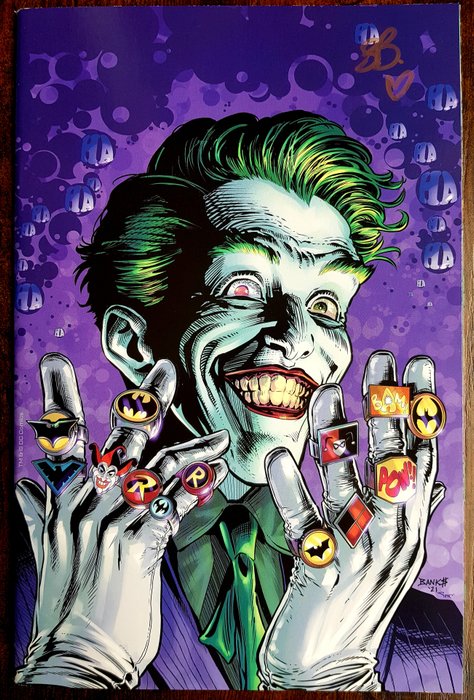 The Joker #7 "Banks Virgin Premium Cover" - Signed By artist Sweeney Boo - with COA - 1 Signed comic