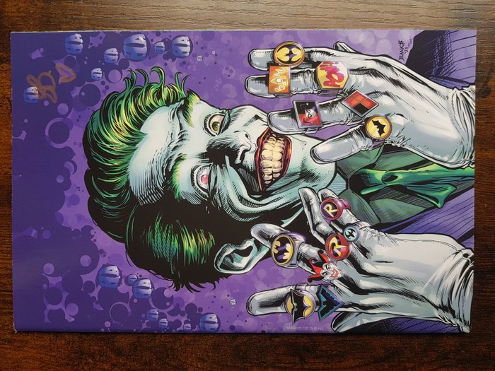 The Joker #7 "Banks Virgin Premium Cover" - Signed By artist Sweeney Boo - with COA - 1 Signed comic