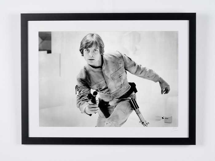 Star Wars : The Empire Strikes Back - Mark Hamill (as Luke Skywalker) - Fine Art Photography - Luxury Wooden Framed 70X50 cm - Limited Edition Nr 01 of 30 - Serial ID 60036 - Original Certificate (COA), Hologram Logo Editor and QR Code - 100% New items.