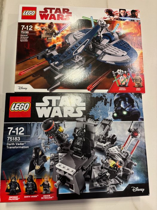 Lego - Star Wars - 75199  + 75183 - General Grievous' Combat Speeder  + Darth Vader Transformation