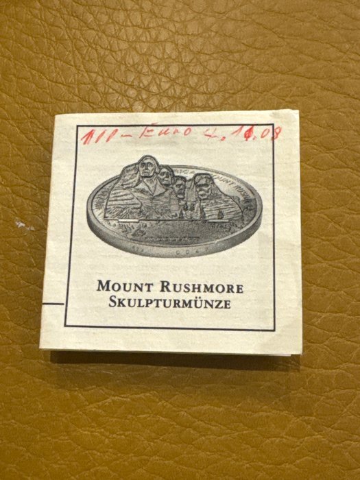 Cook-øerne. 10 Dollars 2008 USA Mount Rushmore - Skulpturmünze, 1 Oz (.999)  (Ingen mindstepris)