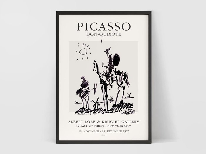 Pablo Picasso - Exhibition poster Don-Quijote