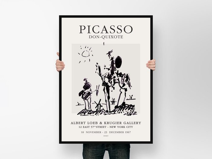 Pablo Picasso - Exhibition poster Don-Quijote