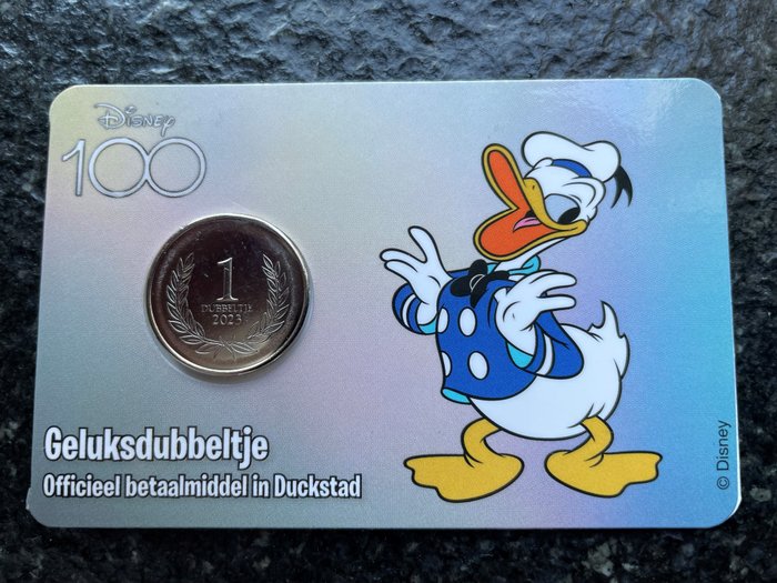 Holland. Coin Card 2023 Donald Duck Scrooge 100 Jaar Disney (25 stuks)  (Ingen mindstepris)