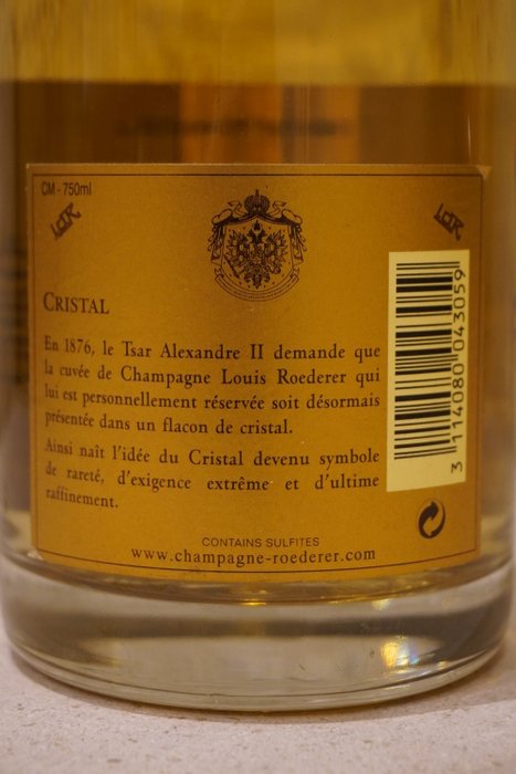 1999 Louis Roederer, Cristal - Champagne Brut - 1 Flaske (0,75L)