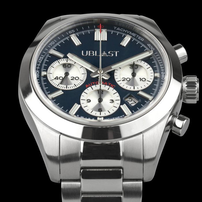 Ublast - Air Prince Chronograph - REF.UBAPCH40BU - Automatic Swiss MOVT - Mænd - Ny