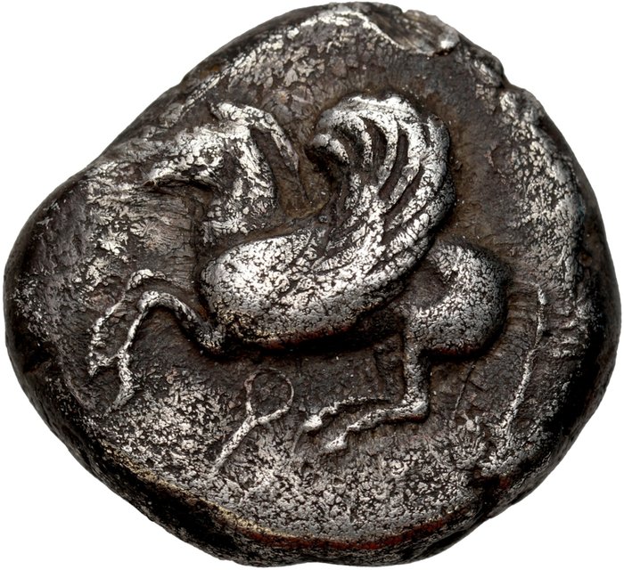 Grækenland. Stater (ND) 515 - 480 BC, Ϙ - Corinth, Corinthia "Pegasus" - extremely rare