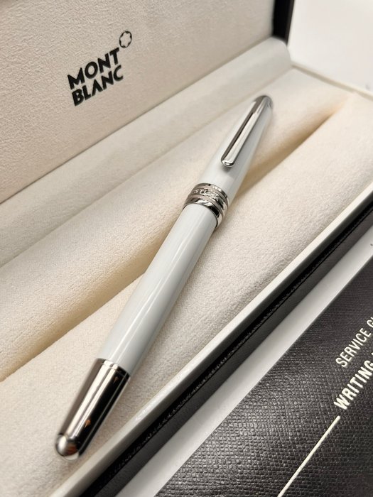 Montblanc - MONTBLANC MEISTERSTÜCK White Solitaire Classique Full Set - Rollerpen