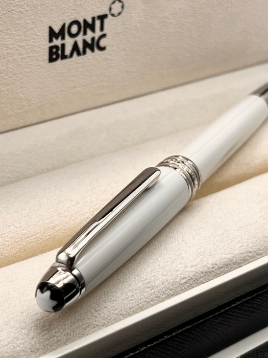 Montblanc - MONTBLANC MEISTERSTÜCK White Solitaire Classique Full Set - Rollerpen